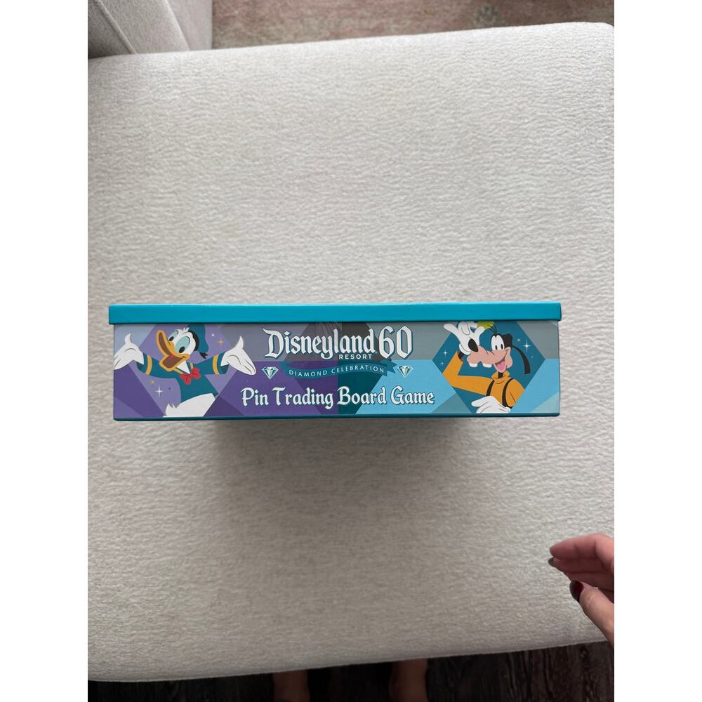 NEW Disneyland 60th Diamond Anniversary Pin Trading Board Game with 4 Pins Rare - Picture 5 of 8